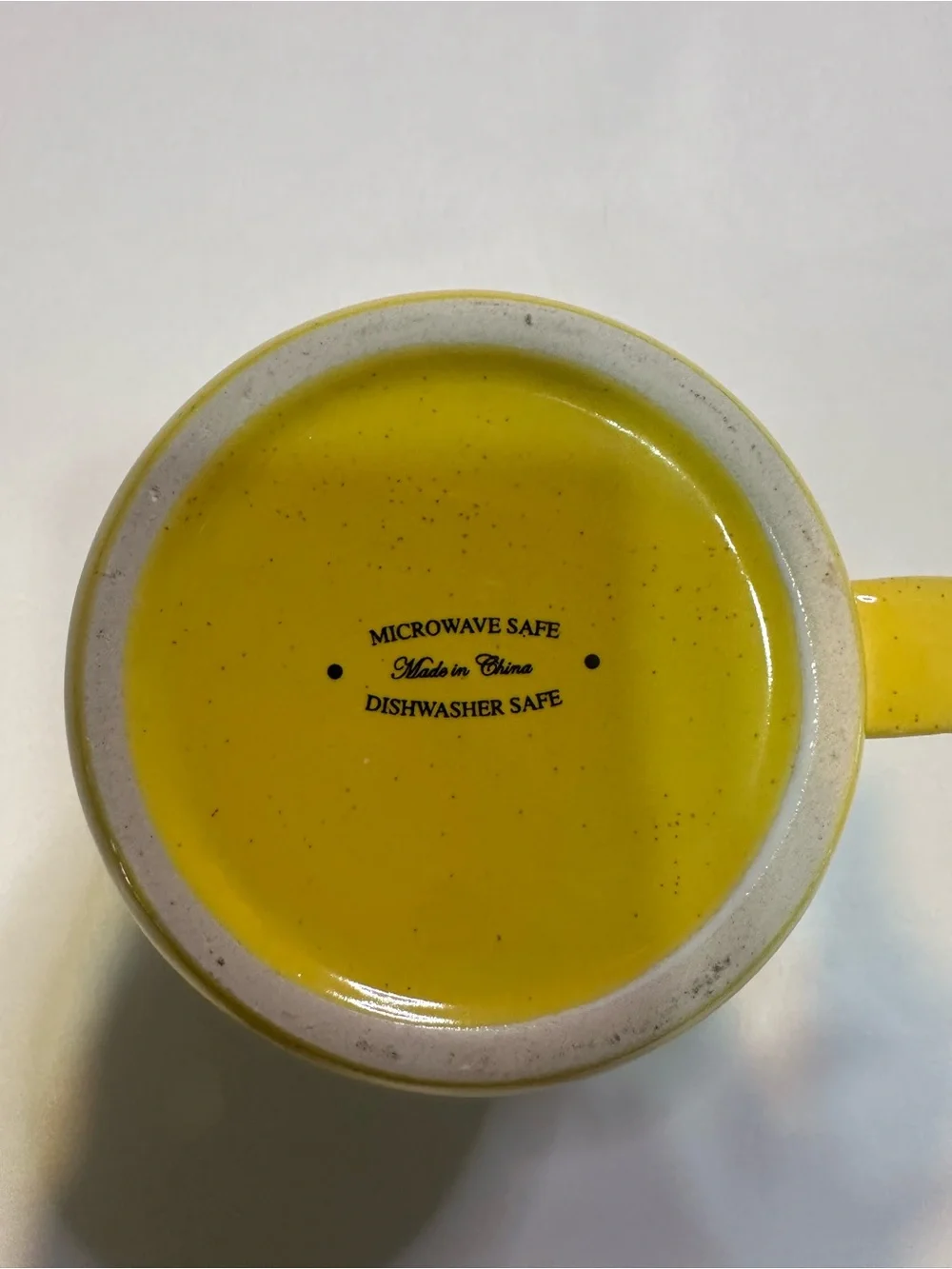 Cuddle Season Yellow Speckled Ceramic Coffee Mug - Cozy Ceramic Cup